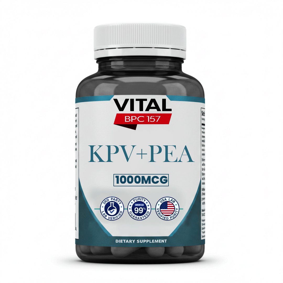 KPV + PEA Complex – 60 Capsules | Lab Tested
